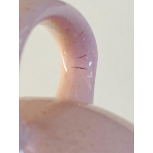 Vintage Harkerware Creamer and Sugar Bowl, Shell Pink Harkerware Stoneware, MCM - Picture 7 of 10